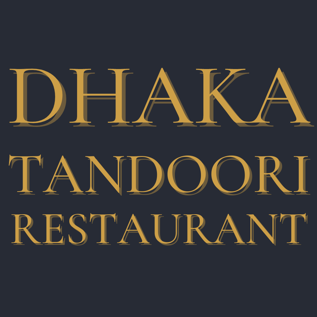 Dhaka Tandoori Restaurant logo.