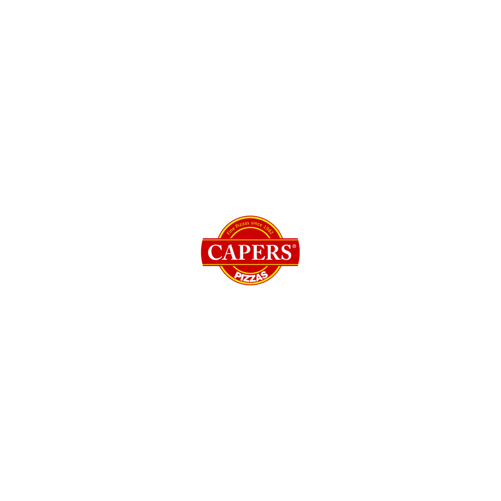 Capers Pizza Belfast logo.