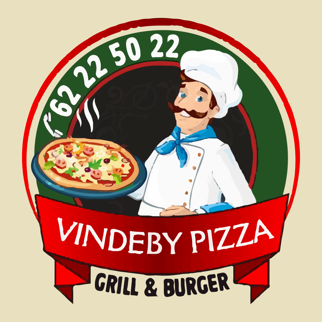 Vindeby Pizza Grill & Burger Logo