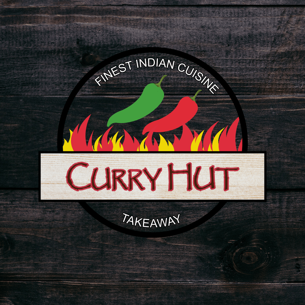 Curry Hut Worcester logo.