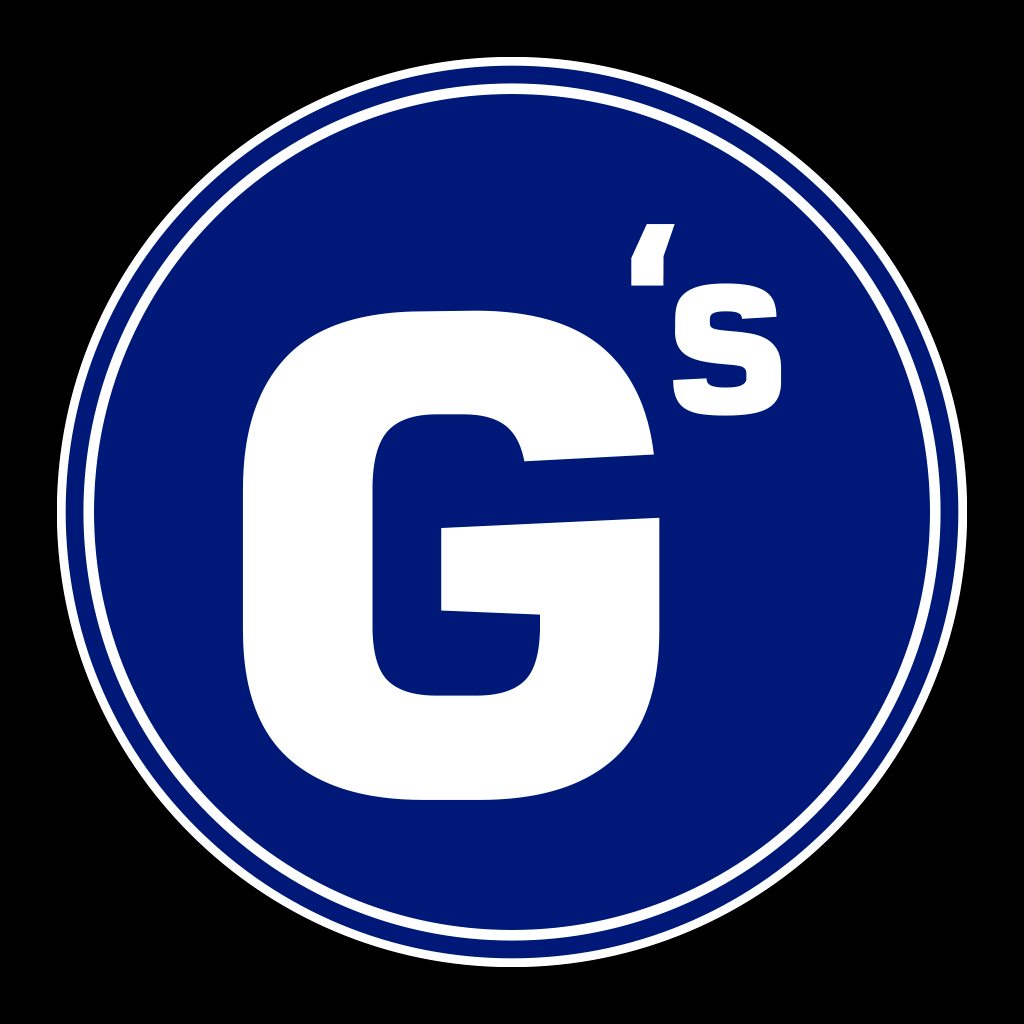 G’s Fish & Chips  logo.