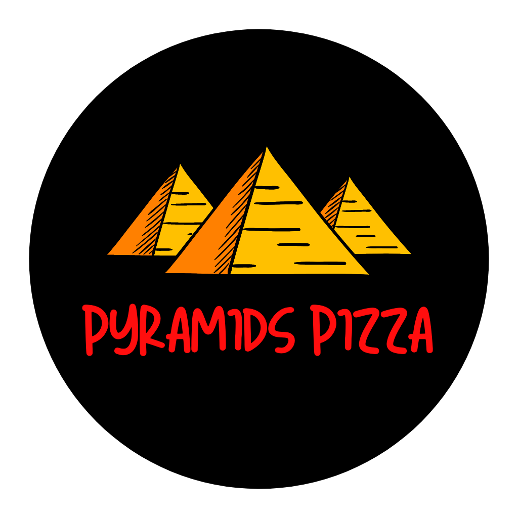 Pyramids Pizzas logo.